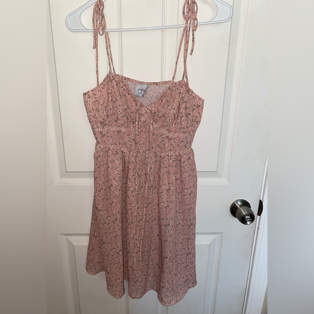 Polly Floral Pink Sundress